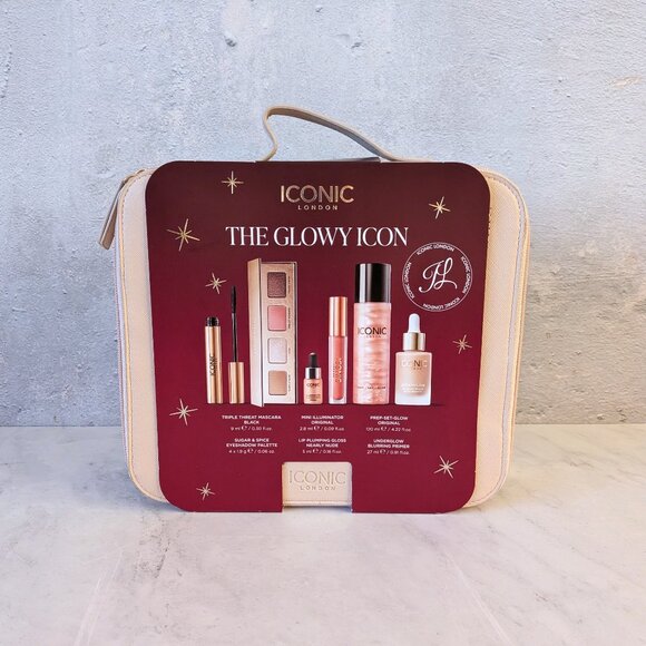 New ICONIC London The Glowy Icon Make Up Gift Set w/ Mascara, Primer, Eyeshadow - Picture 1 of 5